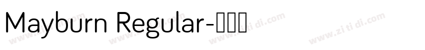 Mayburn Regular字体转换